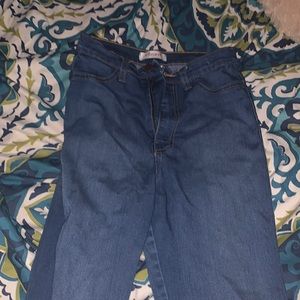 High wasted skinny jeans